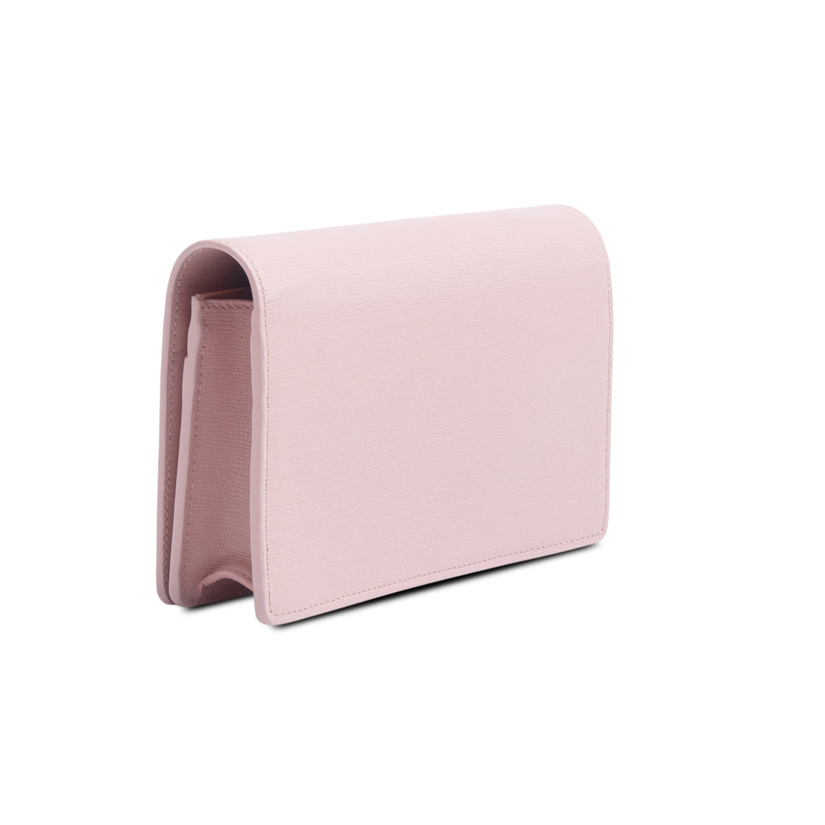 Gucci Pink Textured Calfskin Script Logo Wallet On Chain