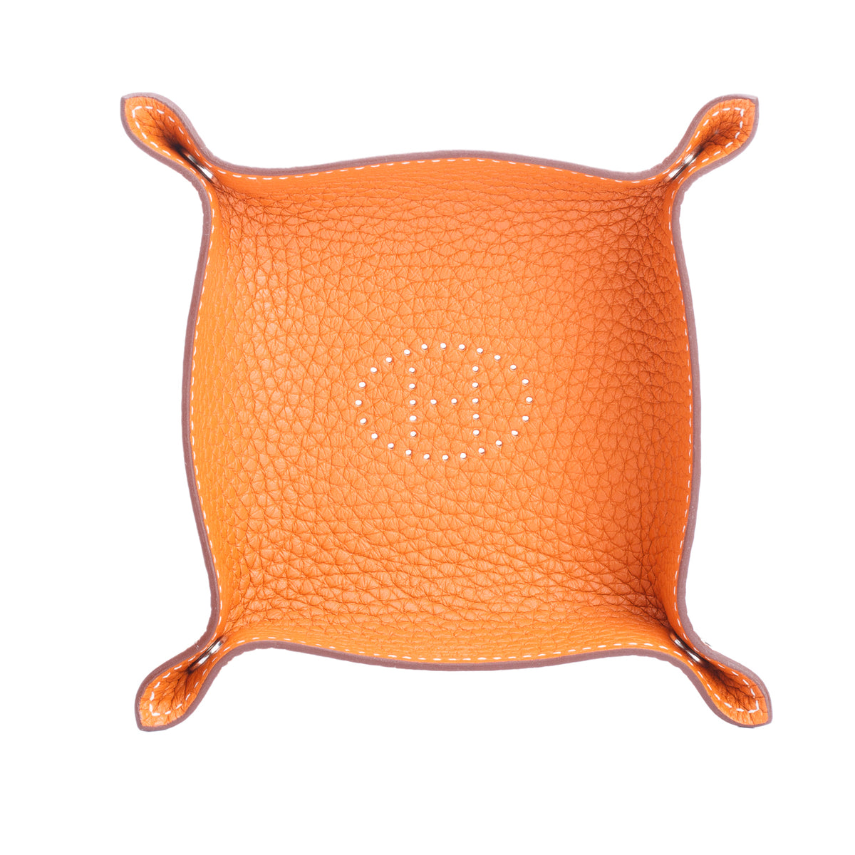 Hermes 2022 Potiron Clemence Taurillon Mises et Relances H Evelyne Mini Change Tray