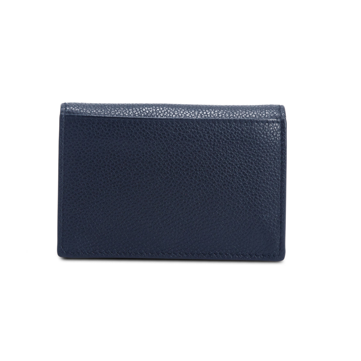 Saint Laurent Black Grain de Poudre Leather Business Card Holder w/ Box