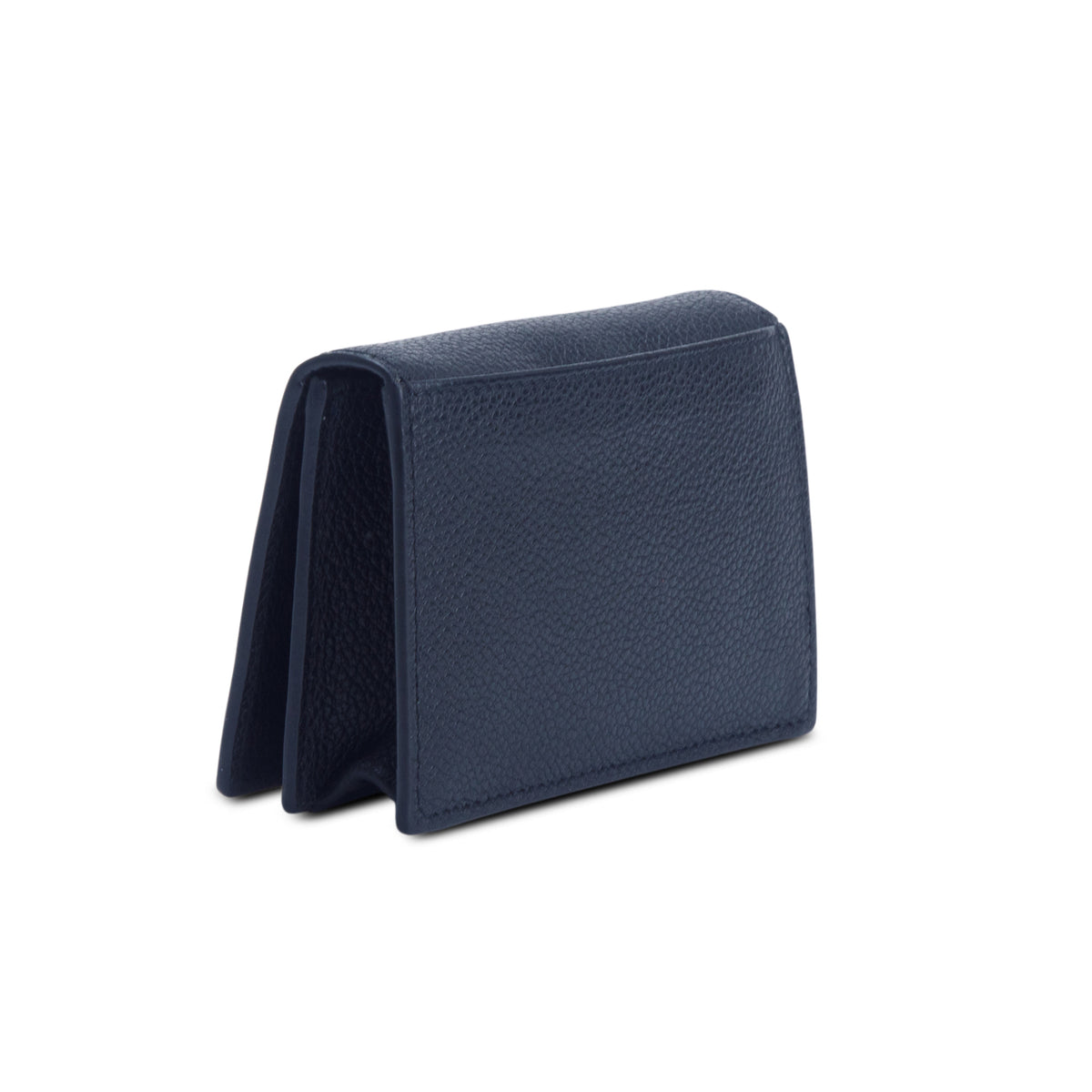 Saint Laurent Black Grain de Poudre Leather Business Card Holder w/ Box