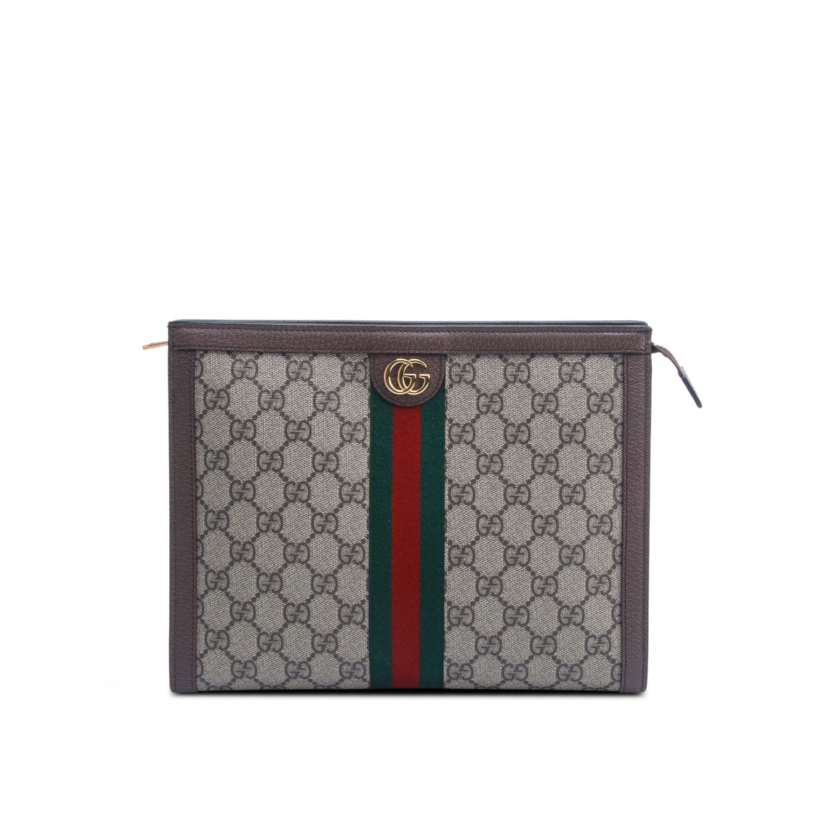 Gucci GG Supreme Monogram Web Ophidia Pouch