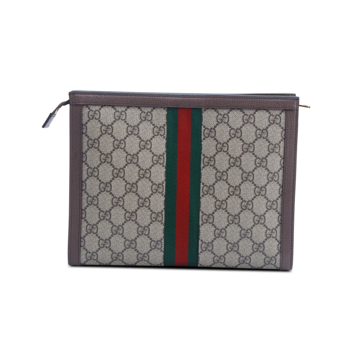 Gucci GG Supreme Monogram Web Ophidia Pouch