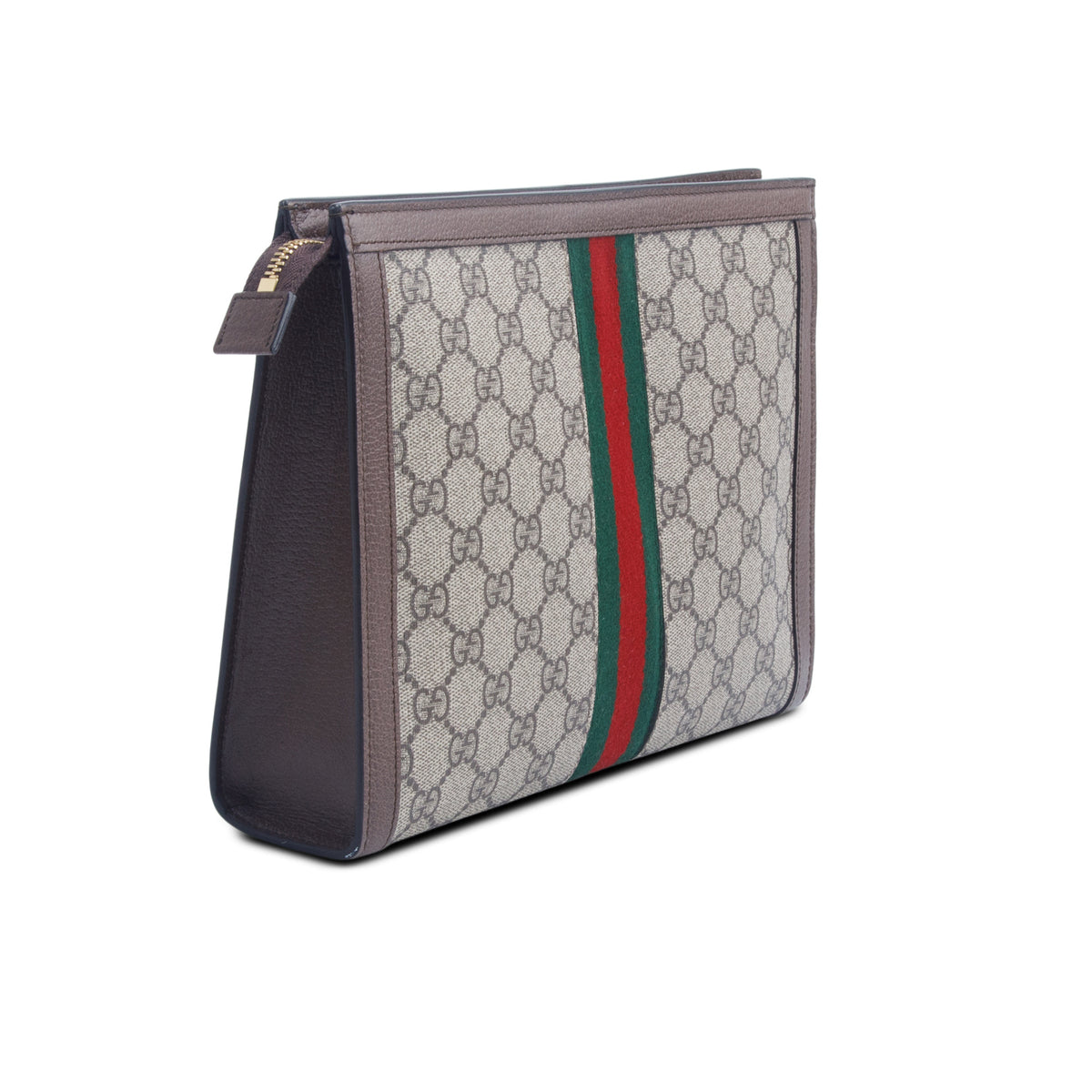 Gucci GG Supreme Monogram Web Ophidia Pouch