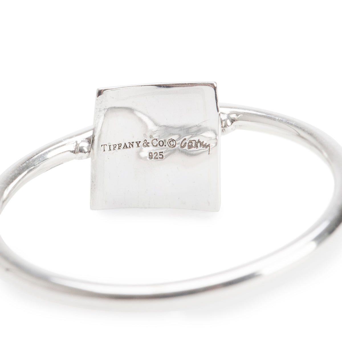 Tiffany & Co. Frank Gehry Sterling Silver Torque Block Ring, Size 8
