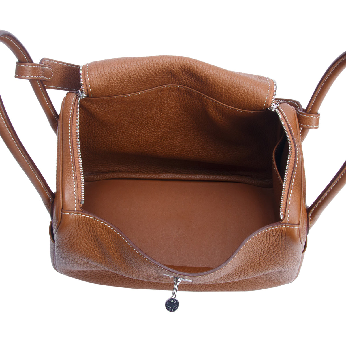 Hermes 2022 Gold Taurillon Clemence Leather Lindy 26