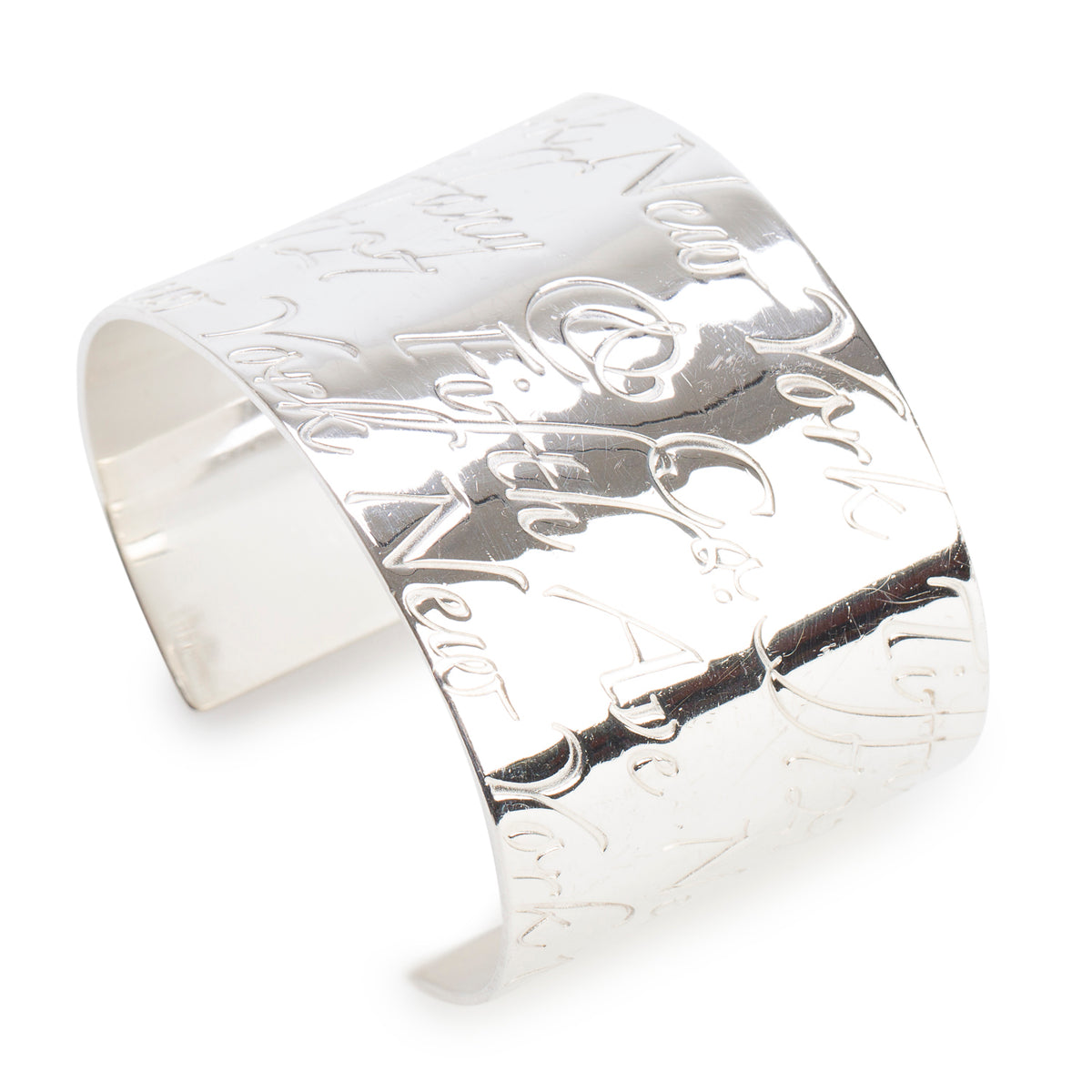 Tiffany & Co. Sterling Silver Notes Wide Cuff Bracelet