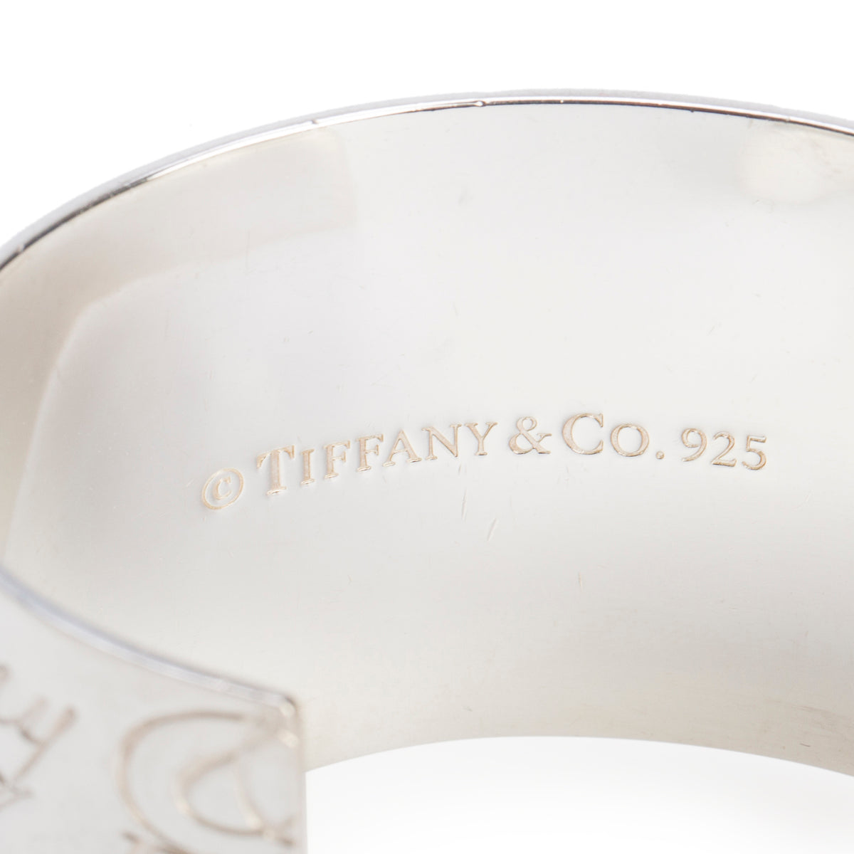 Tiffany & Co. Sterling Silver Notes Wide Cuff Bracelet