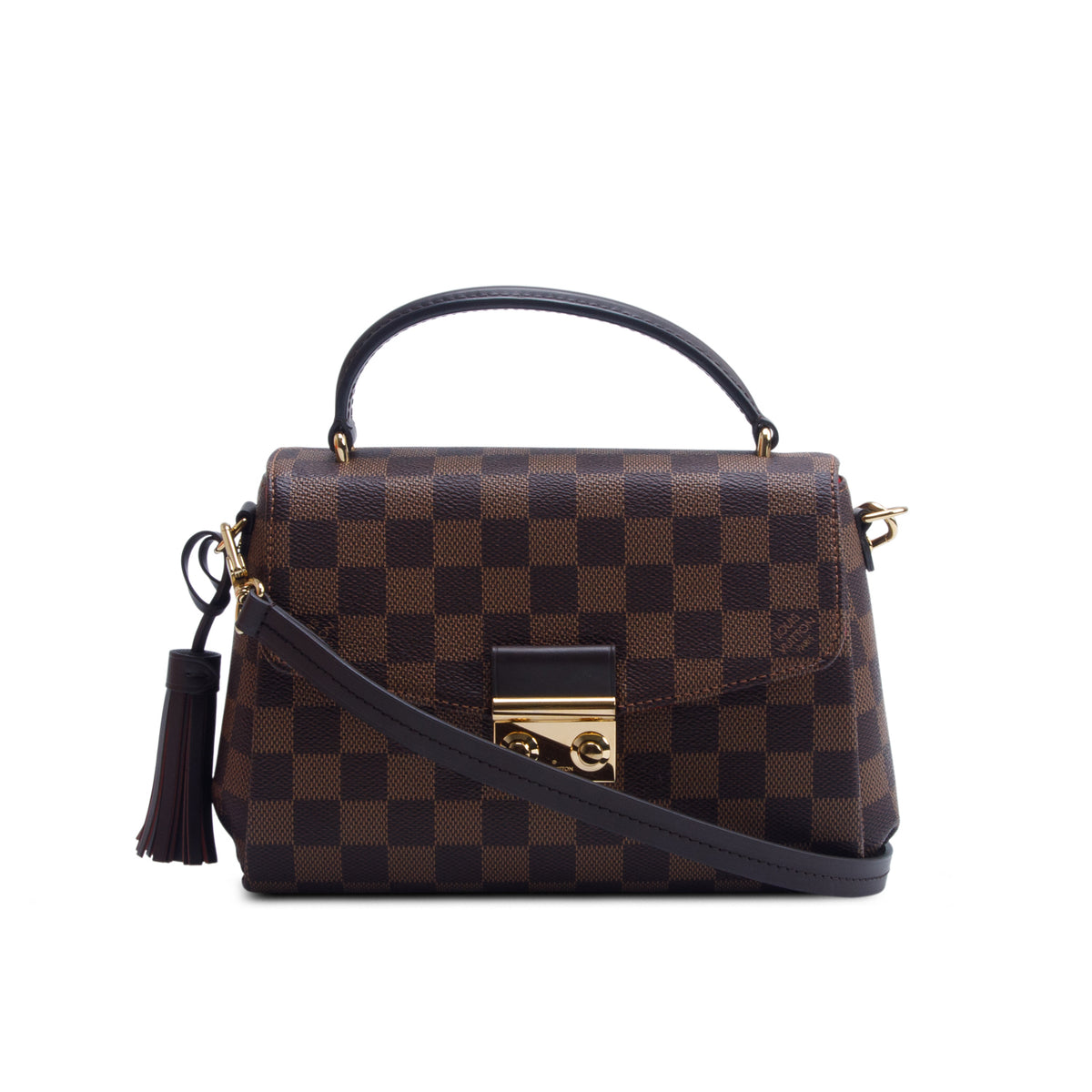 Louis Vuitton 2023 Damier Ebene Croisette w/ Box, Strap & Receipt