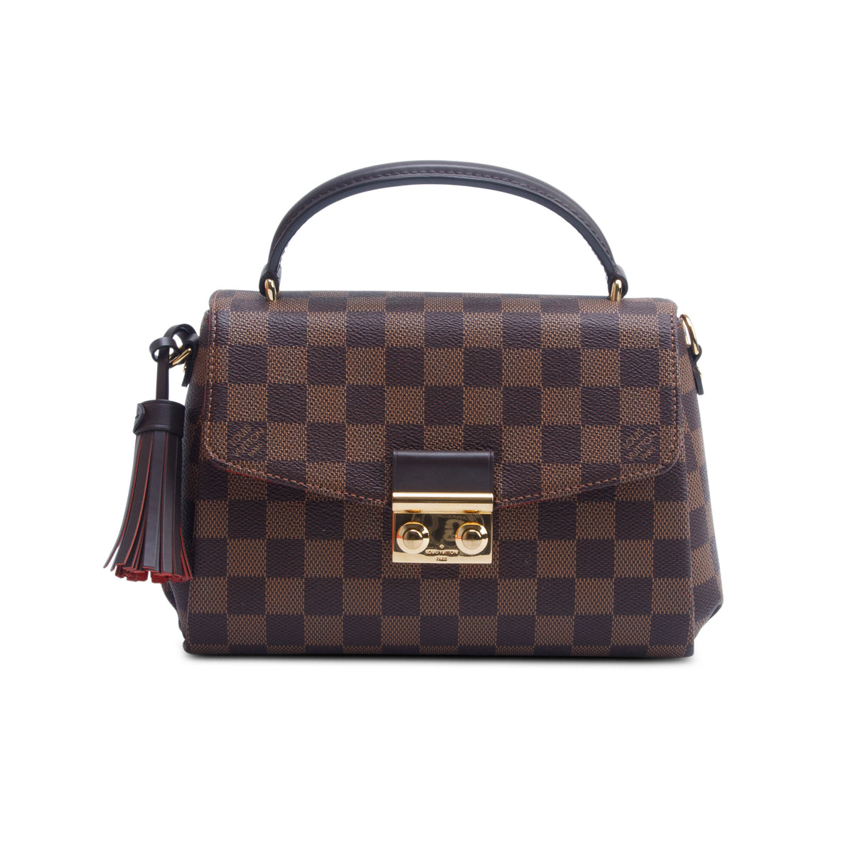 Louis Vuitton 2023 Damier Ebene Croisette w/ Box, Strap & Receipt