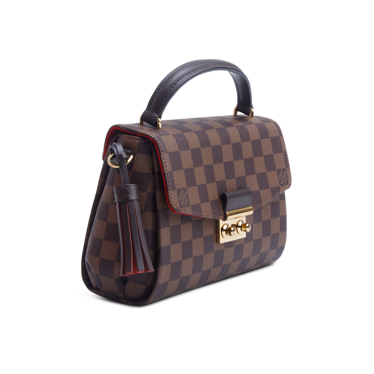Louis Vuitton 2023 Damier Ebene Croisette w/ Box, Strap & Receipt