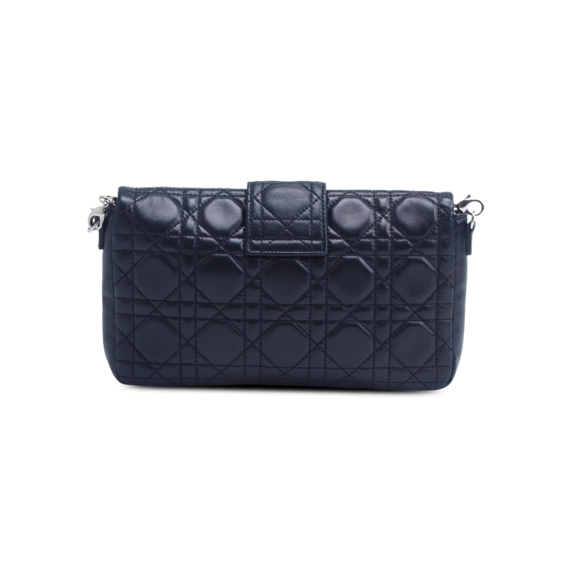 Christian Dior Black Lambskin Cannage Miss Dior Promenade Pouch