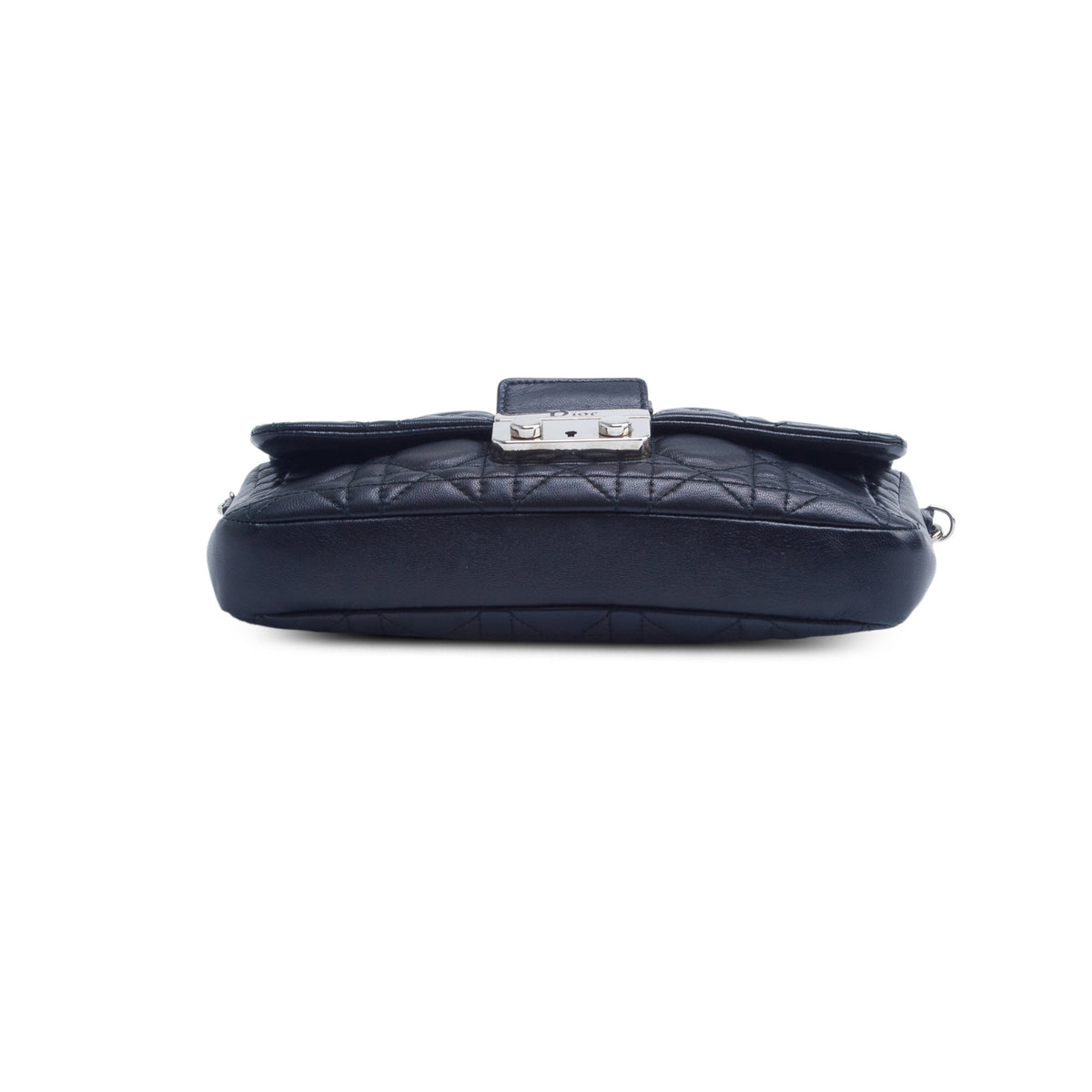 Christian Dior Black Lambskin Cannage Miss Dior Promenade Pouch