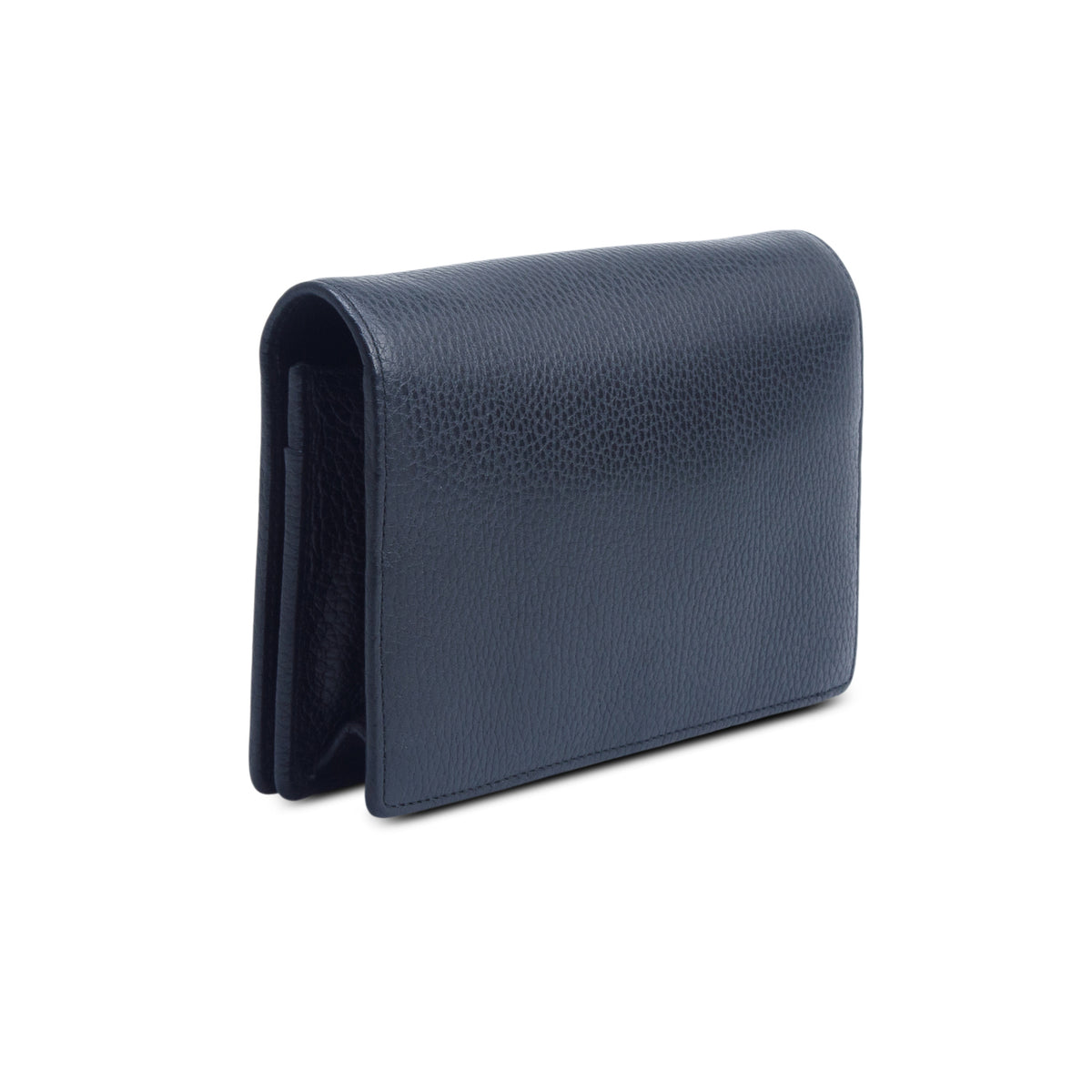 Gucci Black Dollar Calfskin Mini GG Marmont Wallet On Chain