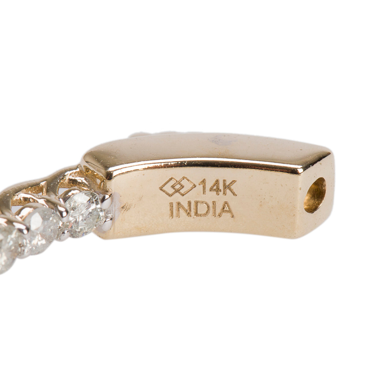 14k Yellow Gold 2.00 tcw. Diamond Inside-Out Hoop Earrings