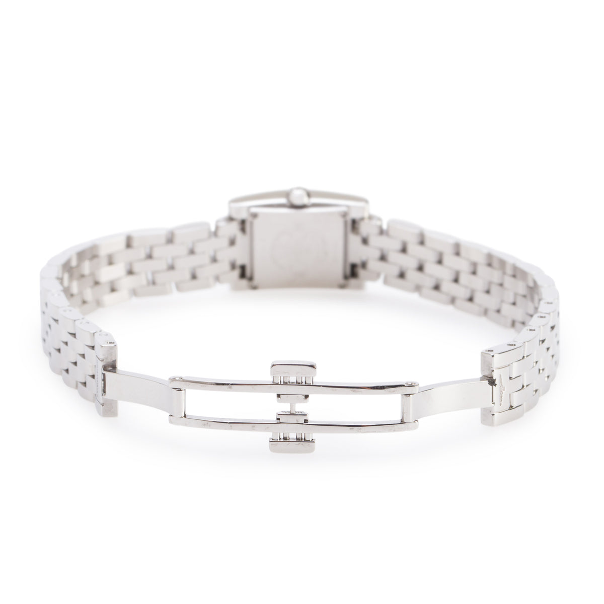Longines Stainless Steel Diamond Bezel Mini Dolce Vita Quartz Watch Mother of Pearl Diamond Dial