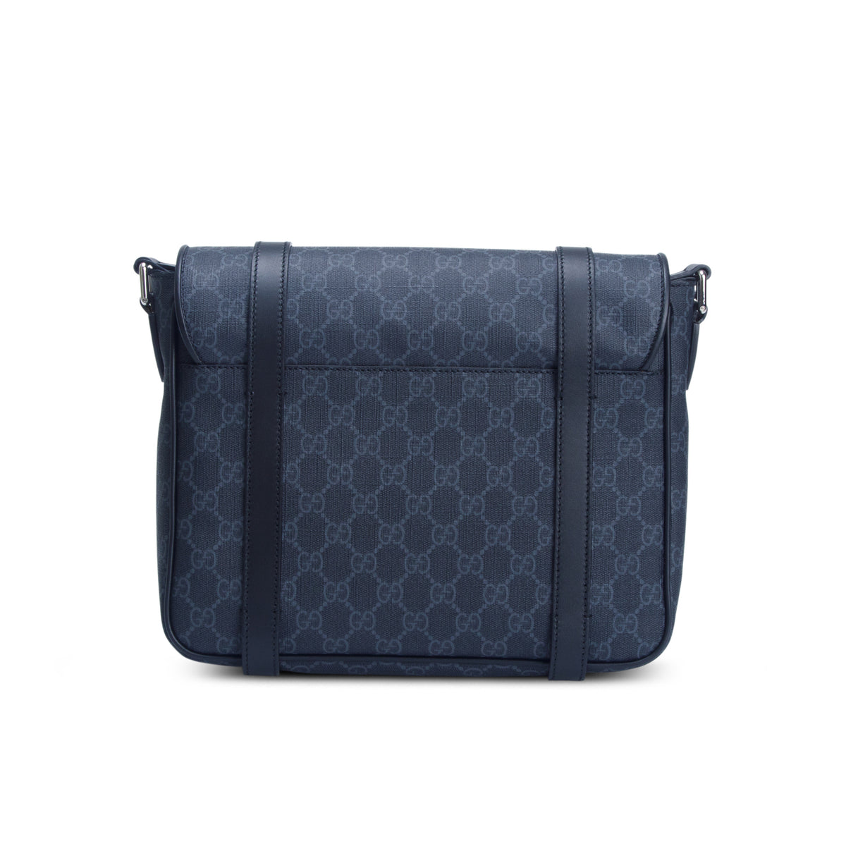 Gucci Black GG Supreme Messenger Bag w/ Box