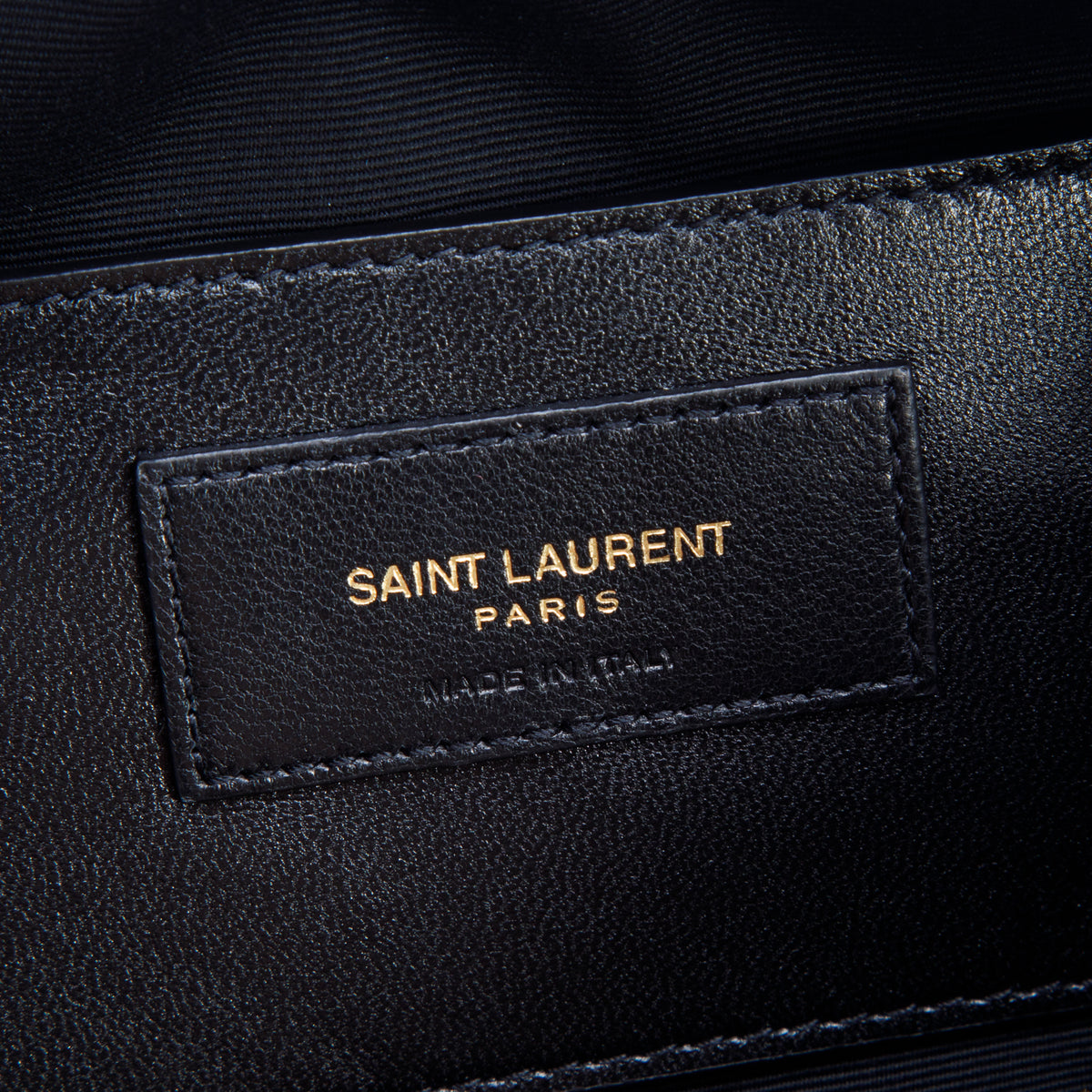 Saint Laurent 2022 Black Quilted Lambskin Leather Small Sade Tube Bag w/ Box