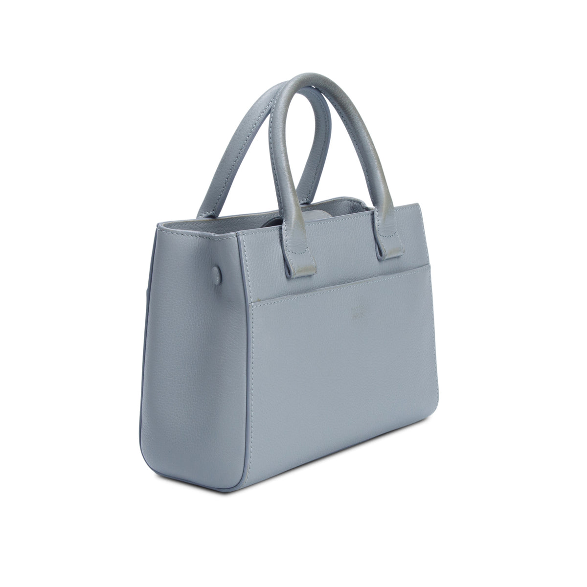 Chanel Grey Grained Calfskin Mini Neo Executive Shopper Tote w/ Authenticity Card & Strap