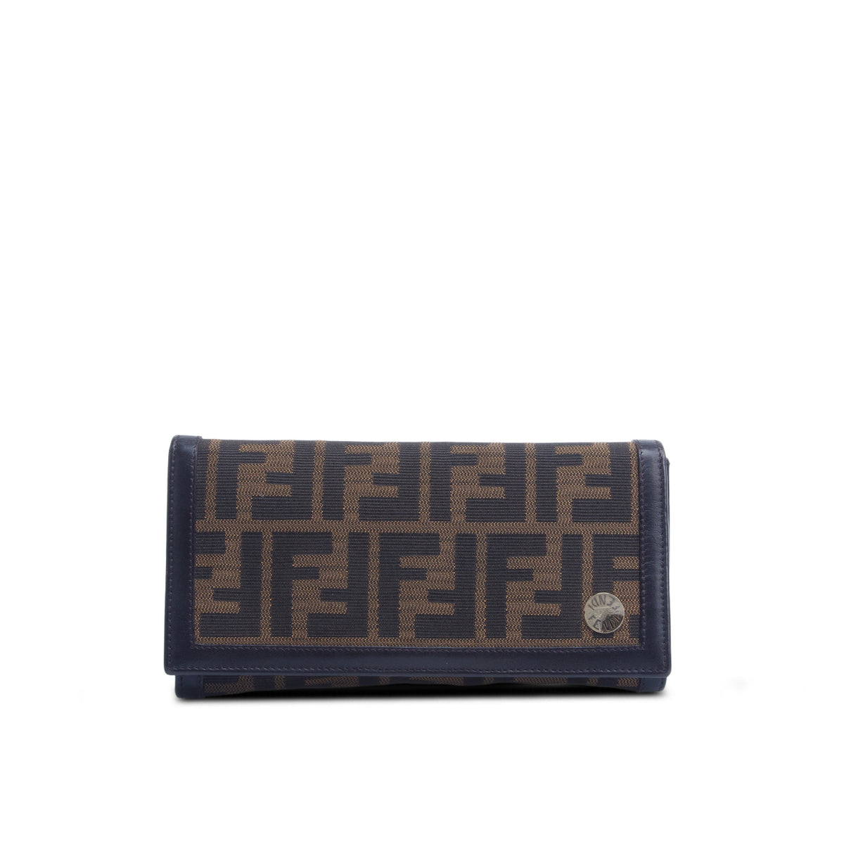 Fendi Brown Zucca FF Canvas Continental Wallet
