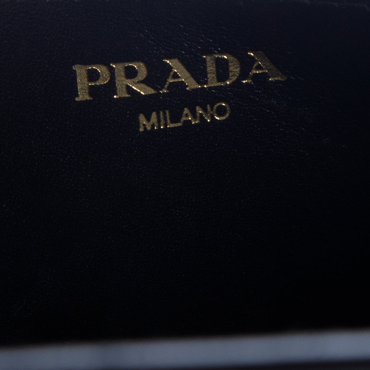 Prada Black Vitello Move Wallet on Chain