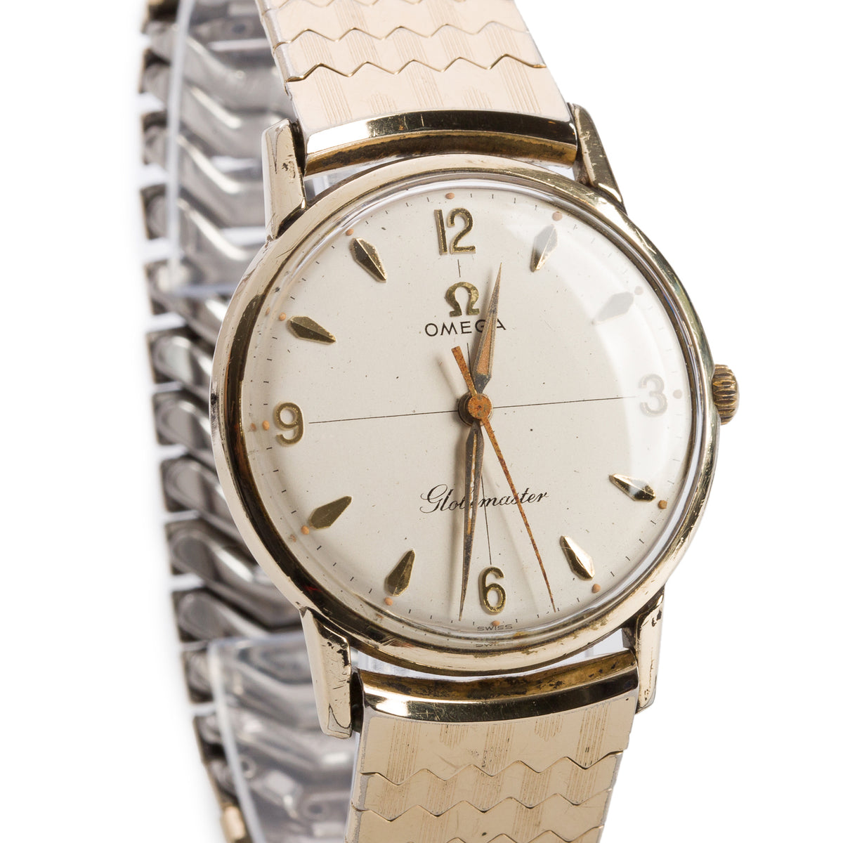 Omega Vintage Gold-Plated Stainless Steel Globemaster 32 MM Manual Watch