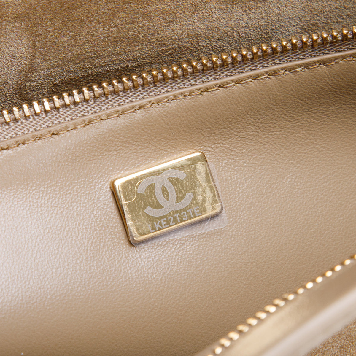Chanel Beige Suede Souplissimo Maxi Flap