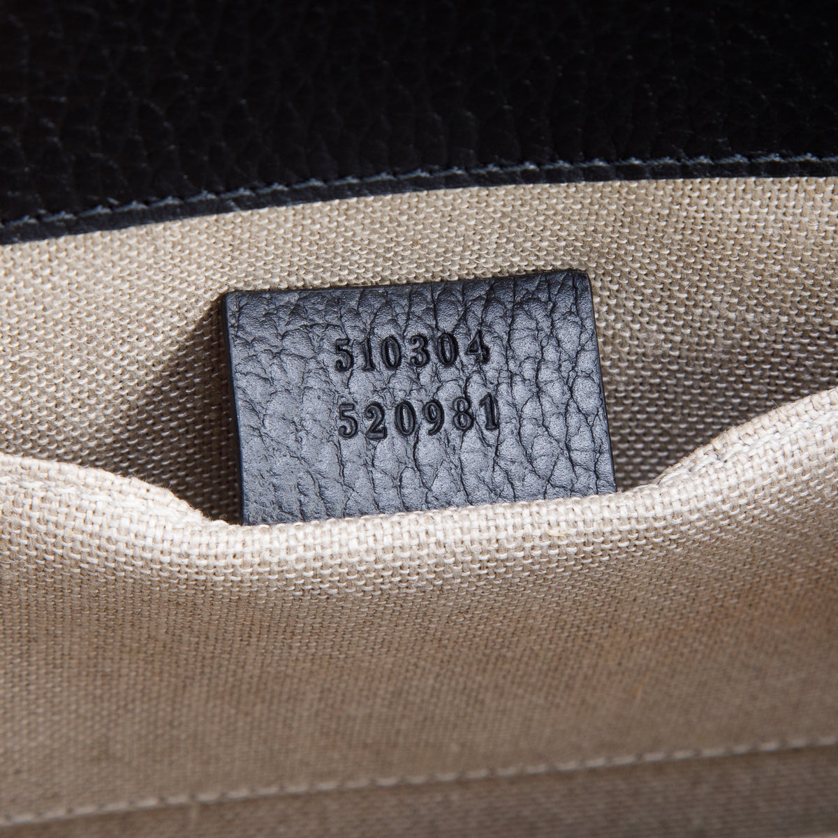Gucci Black Dollar Calfskin Small Interlocking G Shoulder Bag w/ Box