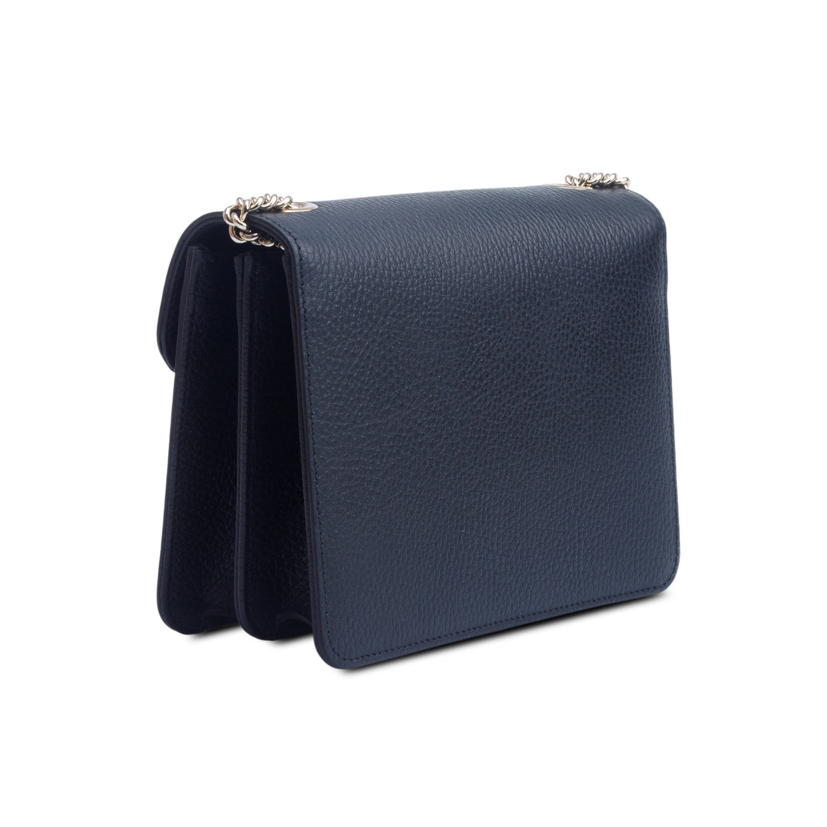 Gucci Black Dollar Calfskin Small Interlocking G Shoulder Bag w/ Box