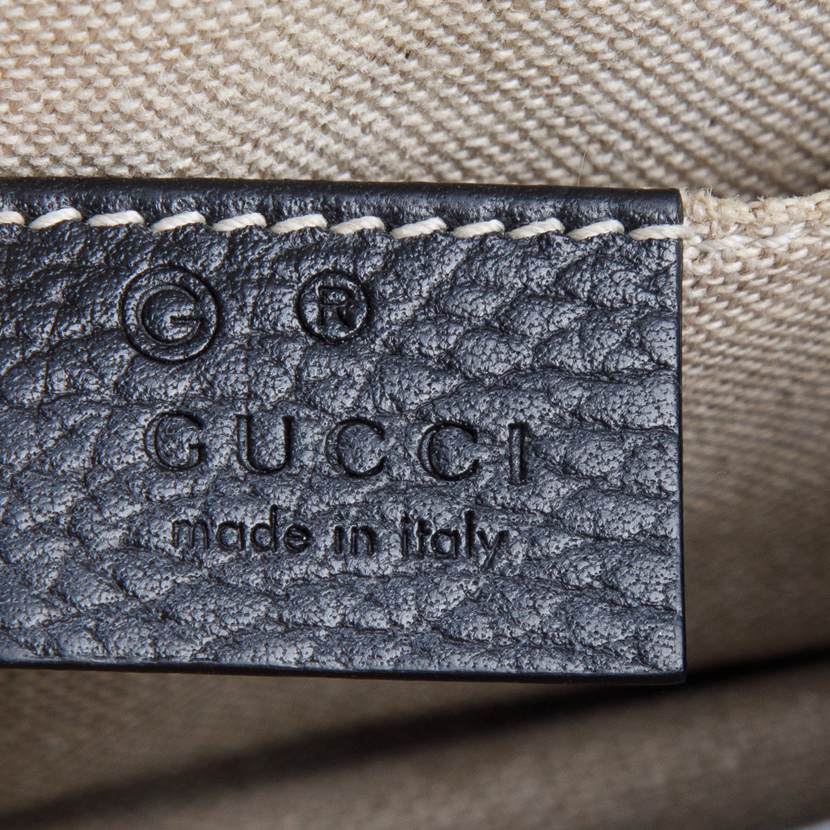 Gucci Black Dollar Calfskin Small Interlocking G Shoulder Bag