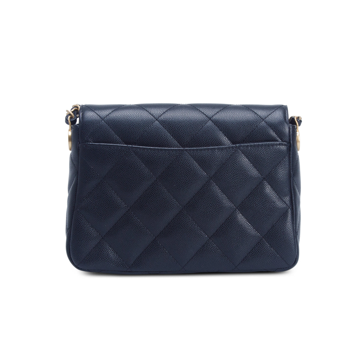 Chanel Black Quilted Caviar Mini Flap Bag