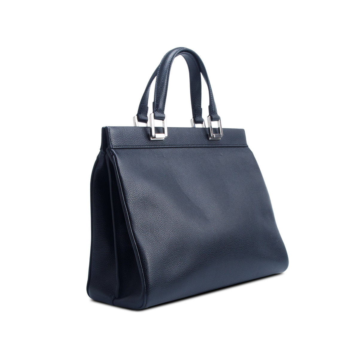 Gucci Black Grainy Calfskin Medium Zumi Top Handle w/ Strap