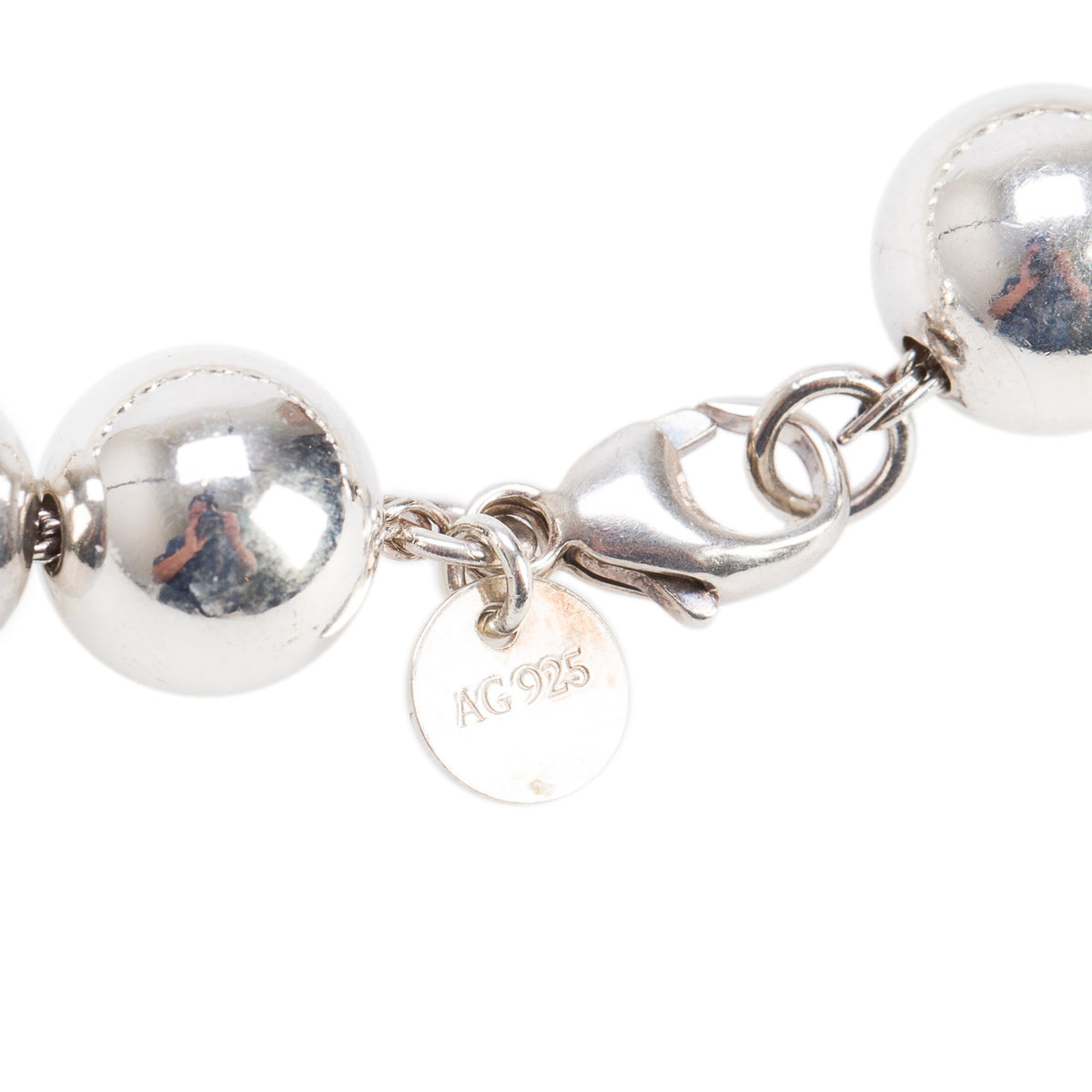 Tiffany & Co. Sterling Silver 10 MM HardWear Ball Bracelet