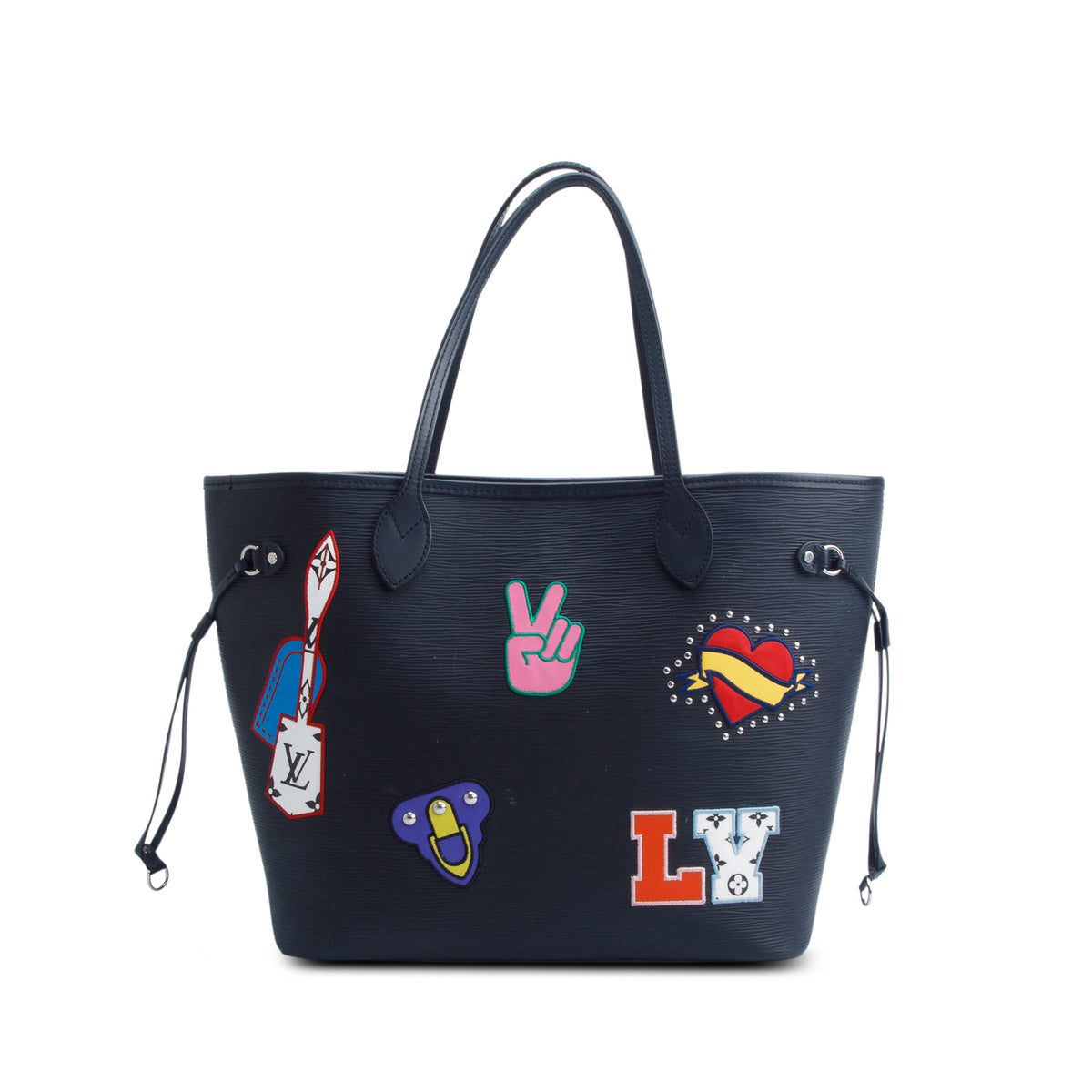 Louis Vuitton Black Epi Leather Stickers Neverfull MM
