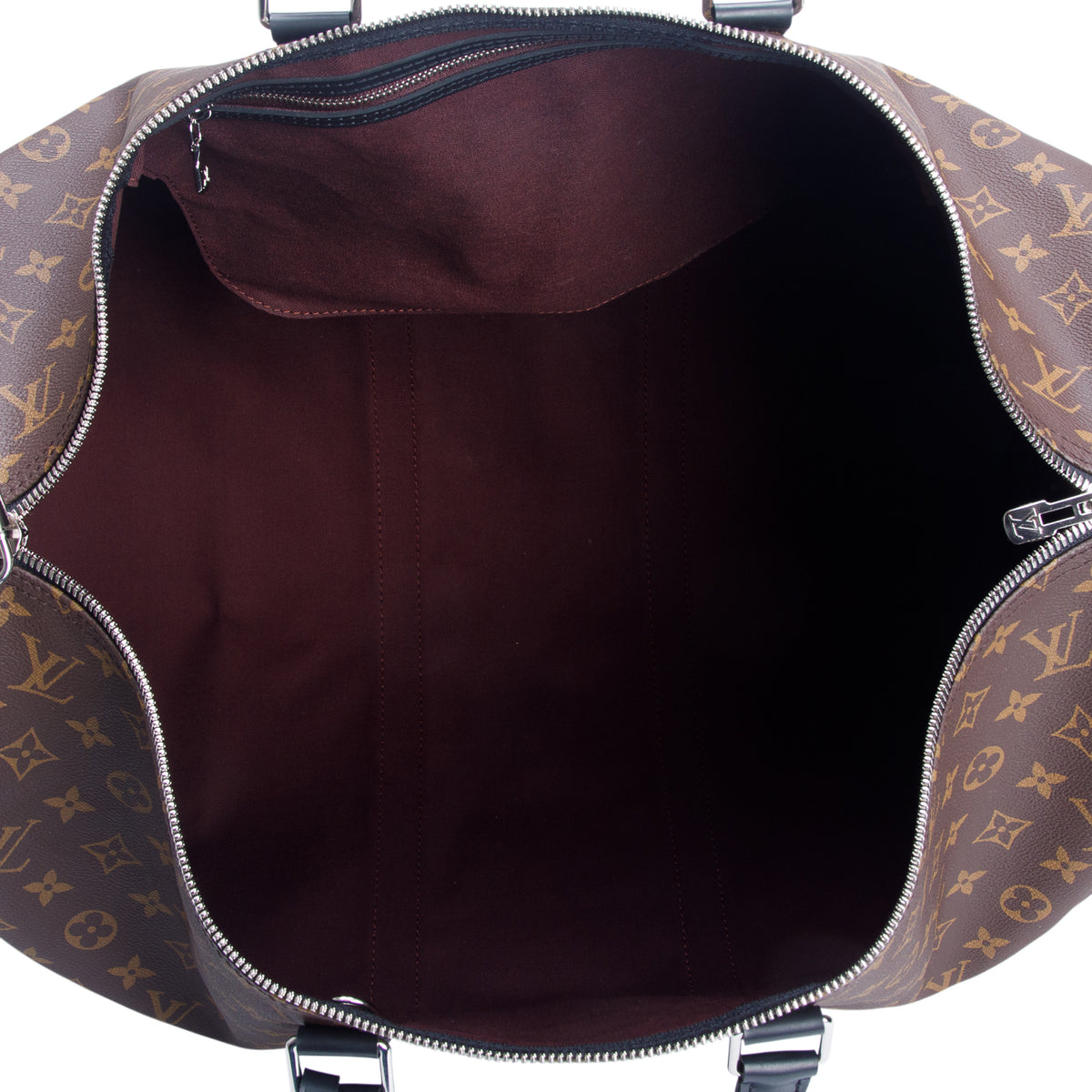 Louis Vuitton Monogram Macassar Keepall Bandouliere 55 w/ Strap