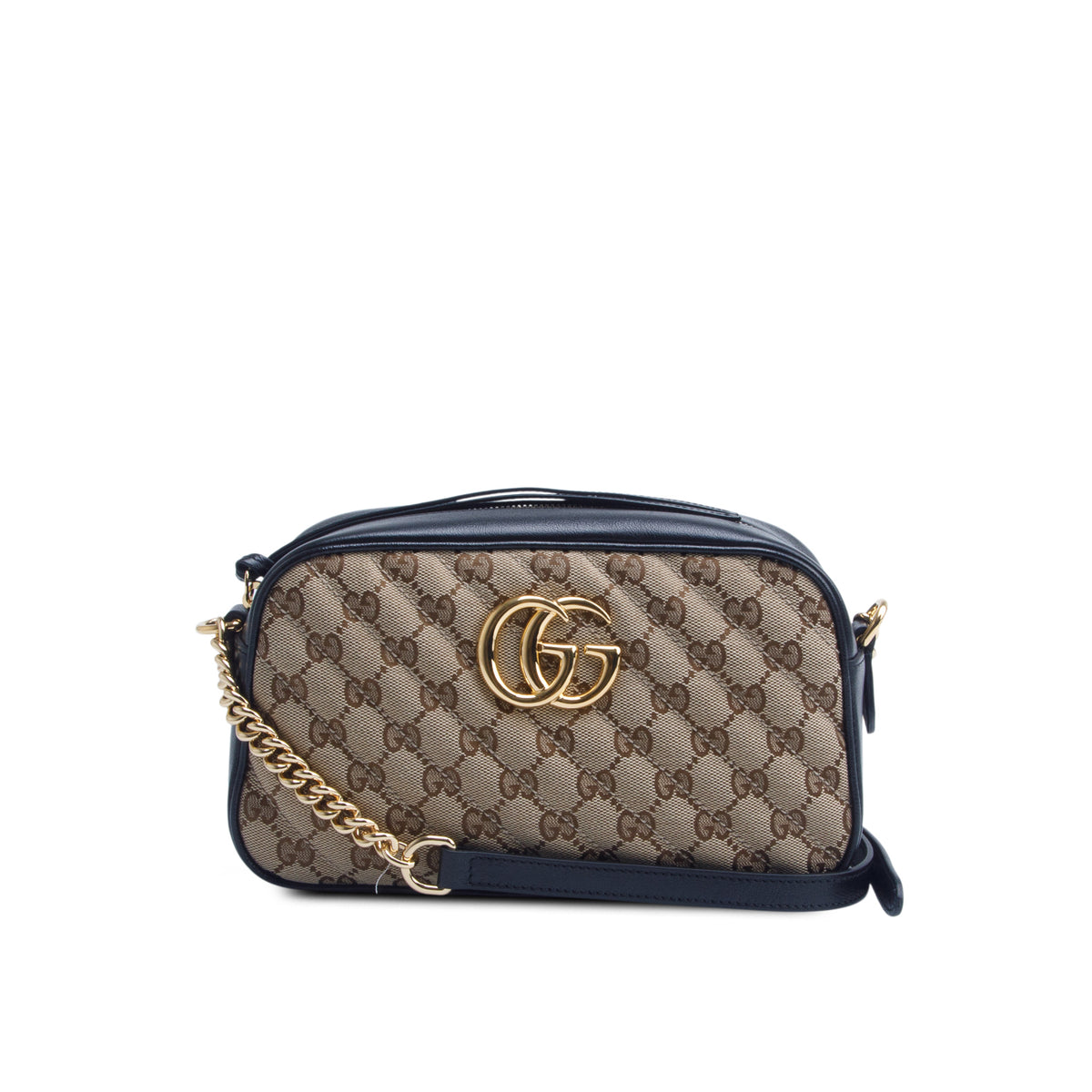 Gucci GG Canvas Marmont Matelasse Small Shoulder Bag