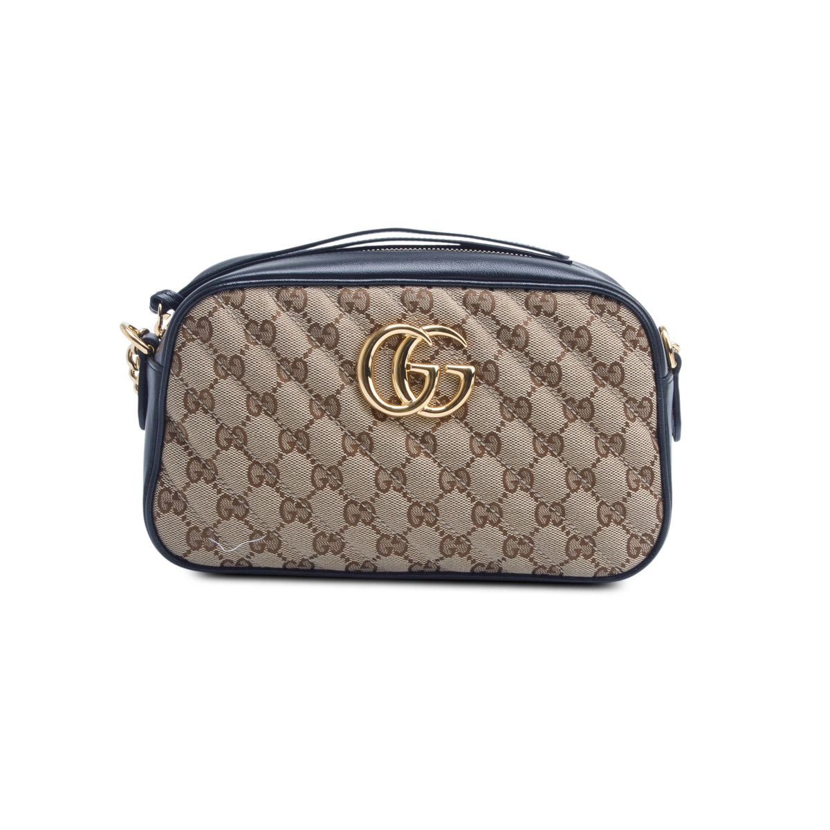 Gucci GG Canvas Marmont Matelasse Small Shoulder Bag