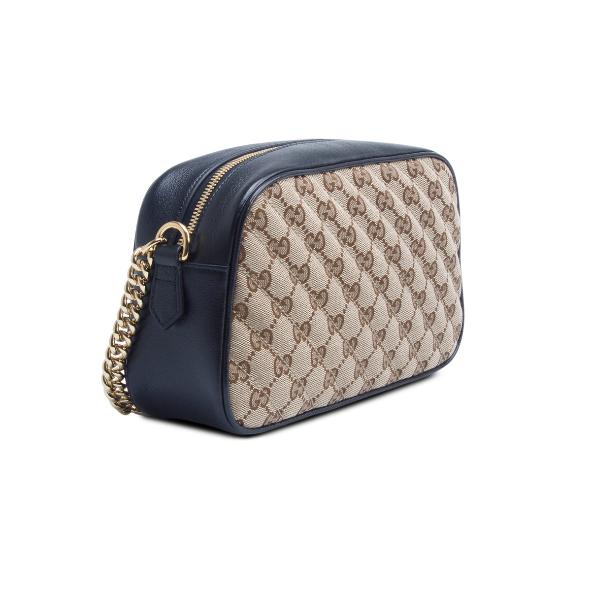 Gucci GG Canvas Marmont Matelasse Small Shoulder Bag