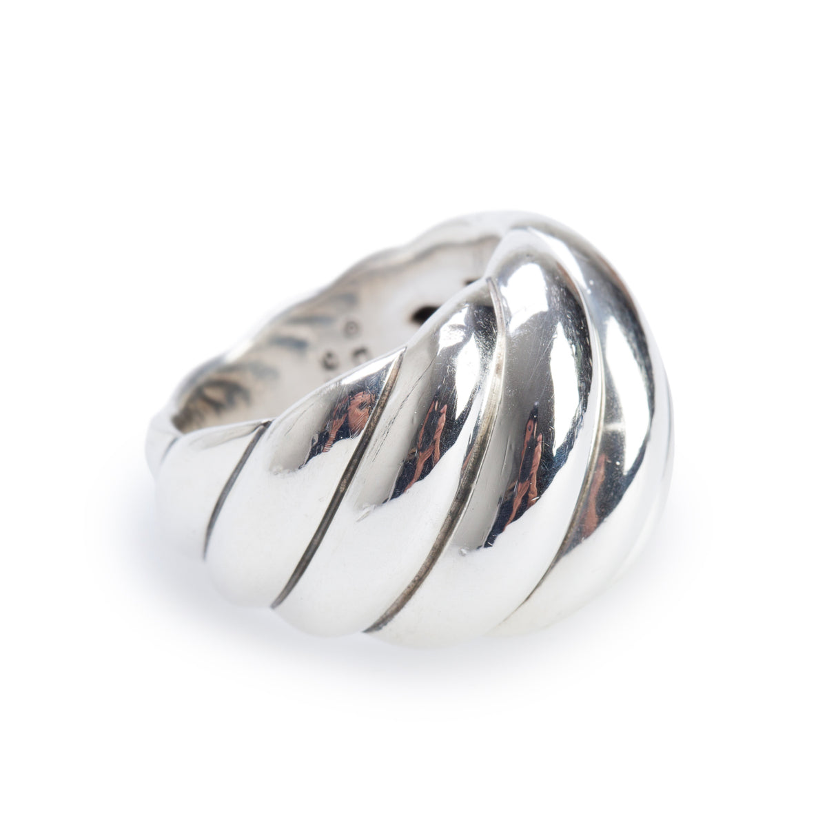 David Yurman Sterling Silver Sculpted Cable Ring, Size 7