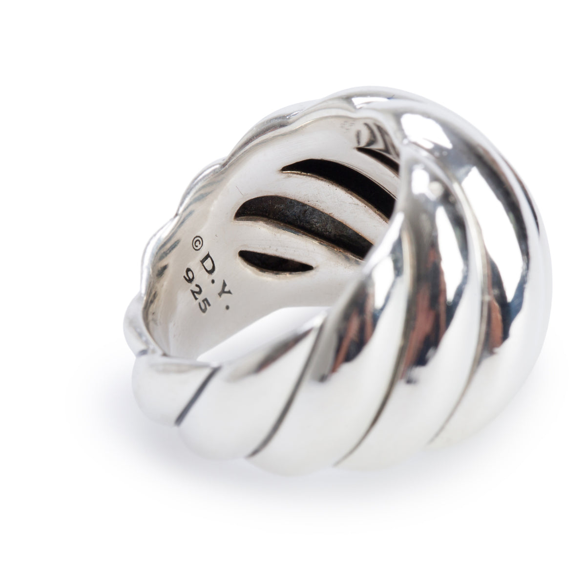 David Yurman Sterling Silver Sculpted Cable Ring, Size 7
