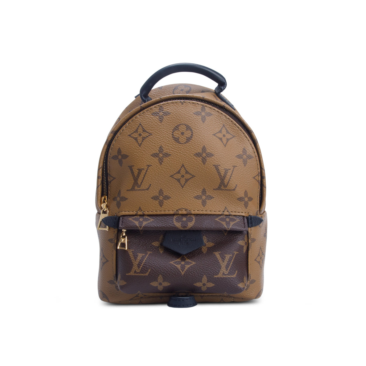 Louis Vuitton Brown Reverse Monogram Palm Springs Backpack Mini w/ Straps