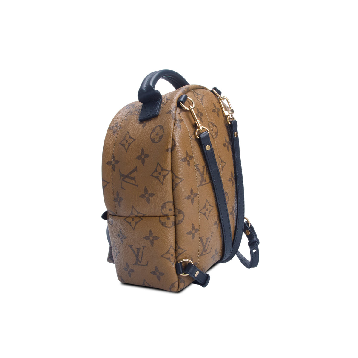 Louis Vuitton Brown Reverse Monogram Palm Springs Backpack Mini w/ Straps