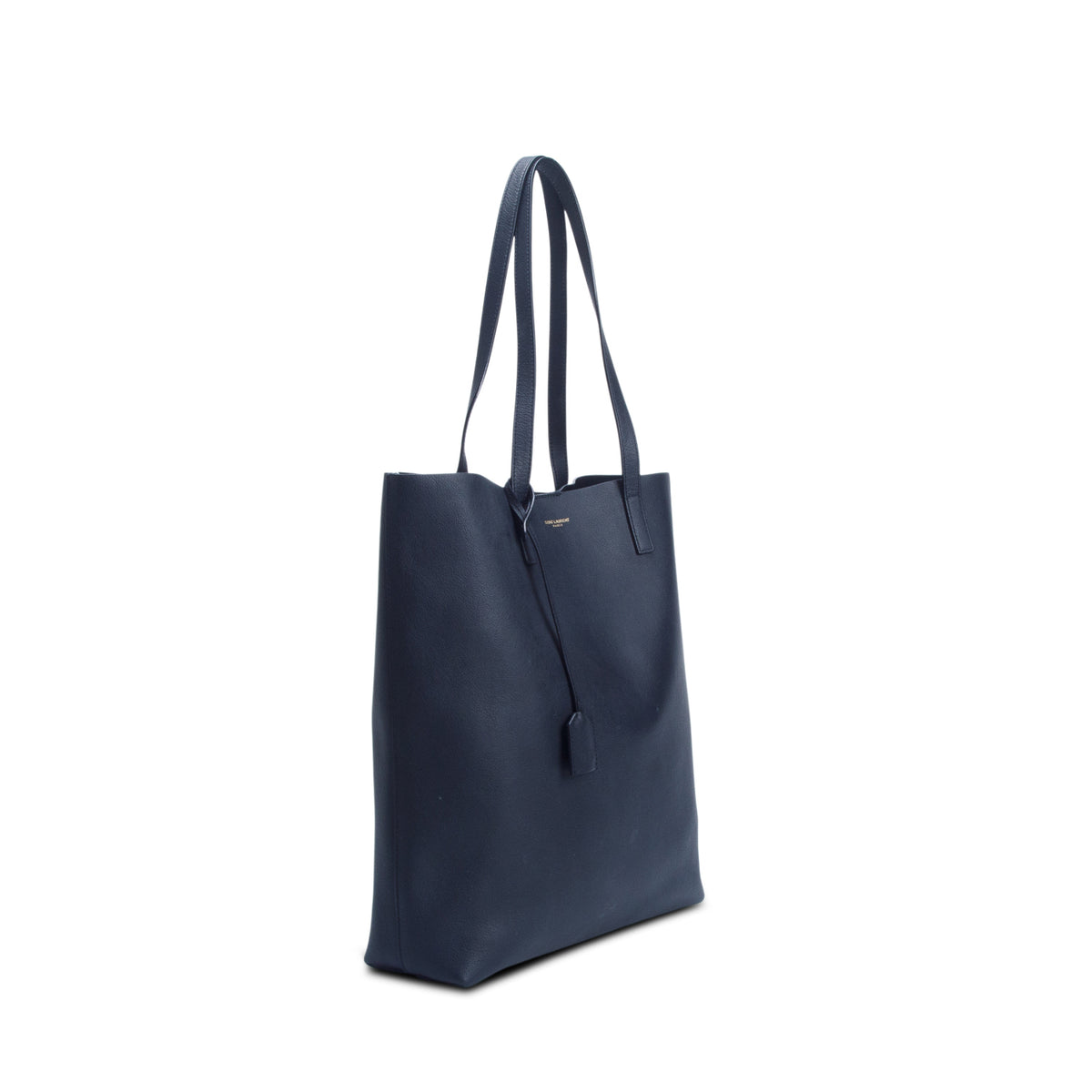 Saint Laurent Black Calfskin North-South Shopping Tote w/ Pouch