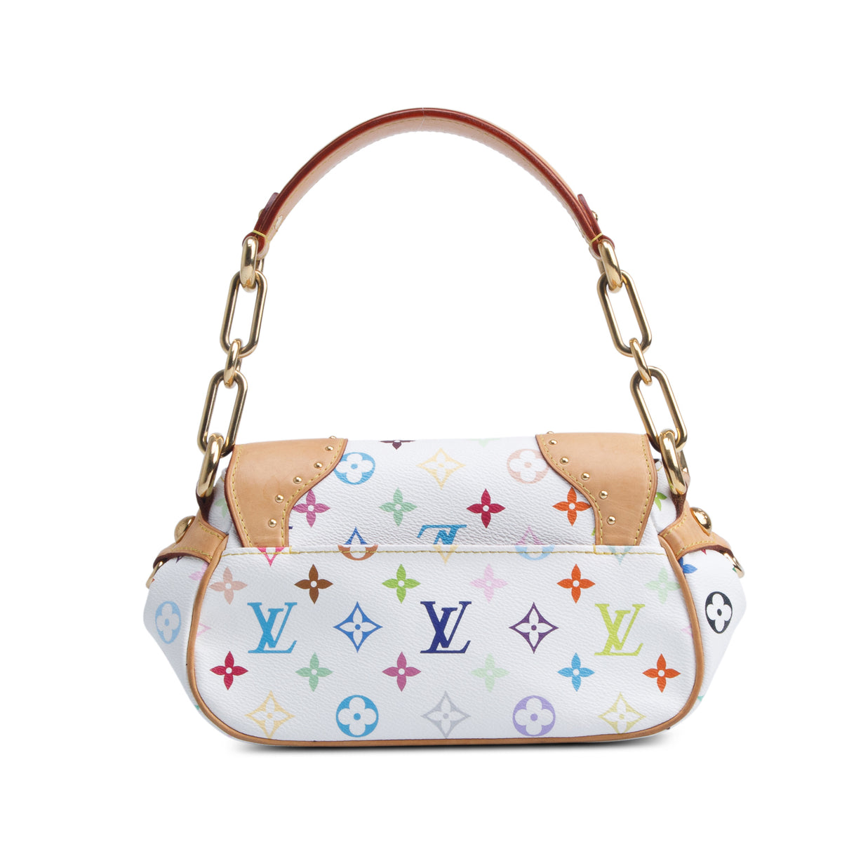 Louis Vuitton White Multicolor Monogram Marilyn Shoulder Bag
