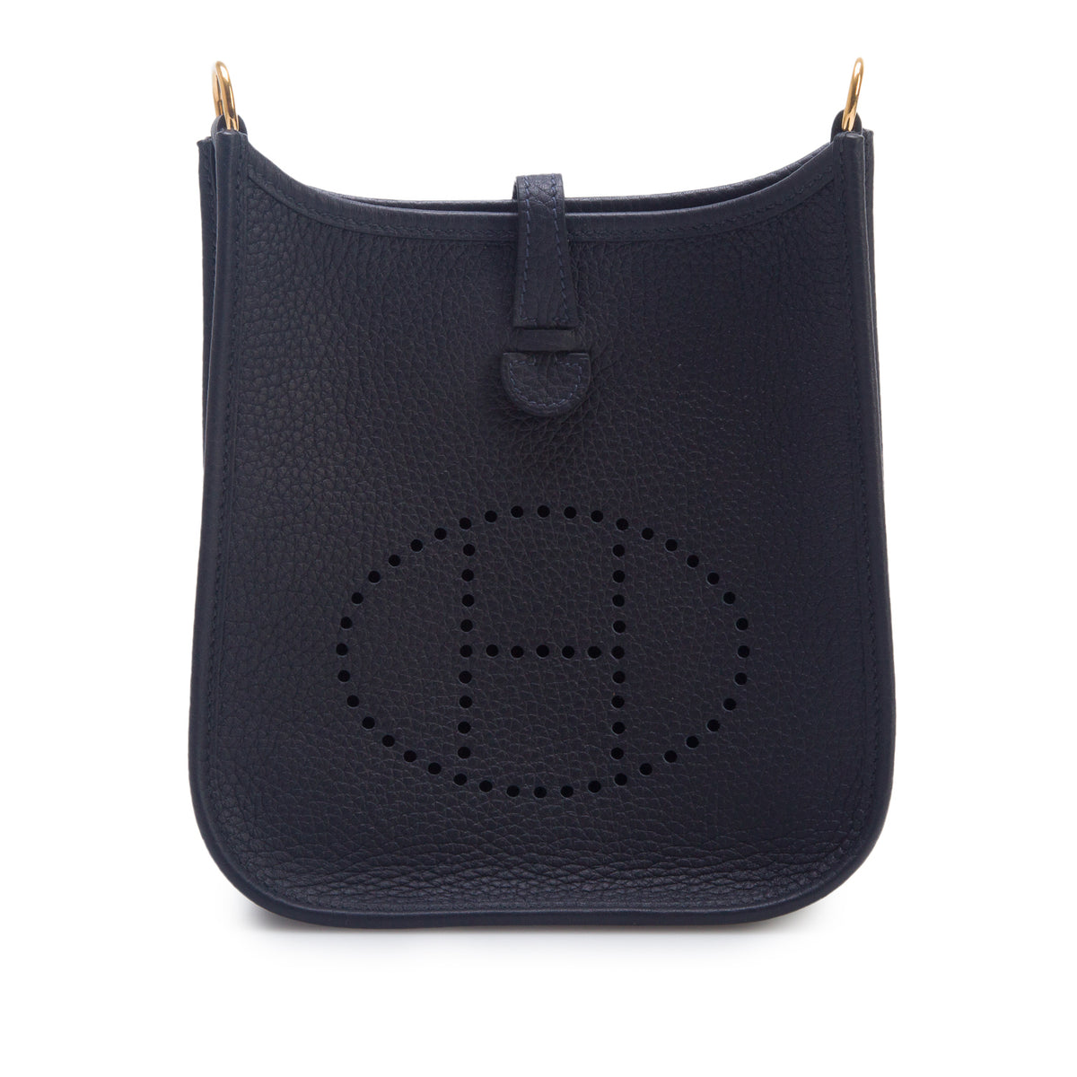 Hermes 2023 Bleu Nuit Taurillon Clemence Amazone Evelyne TPM 16 w/ Box