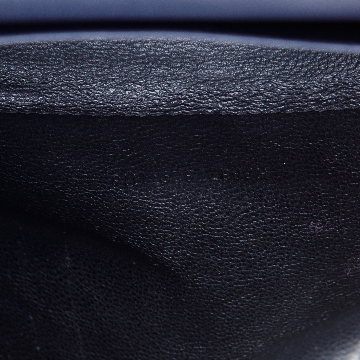 Saint Laurent Navy Croc Embossed Classic Cassandre Chain Wallet