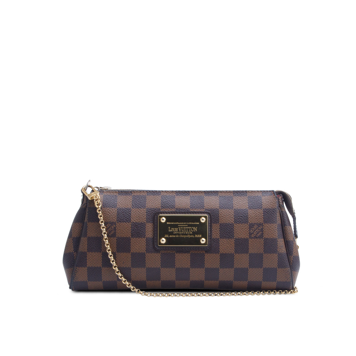 Louis Vuitton Damier Ebene Eva Clutch w/ Straps