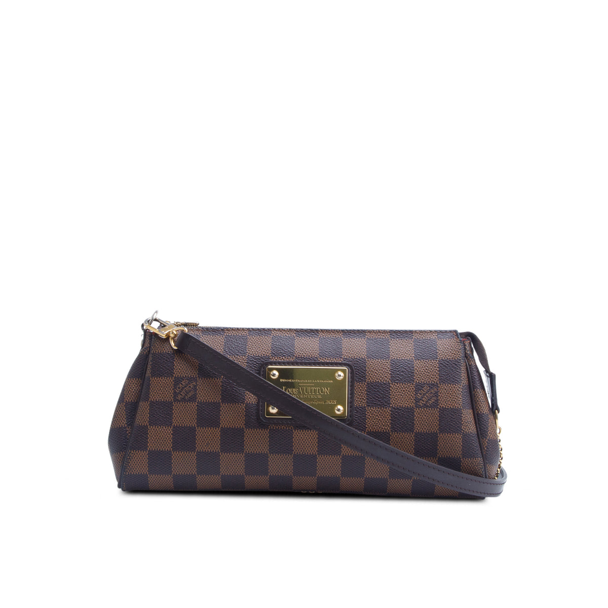 Louis Vuitton Damier Ebene Eva Clutch w/ Straps