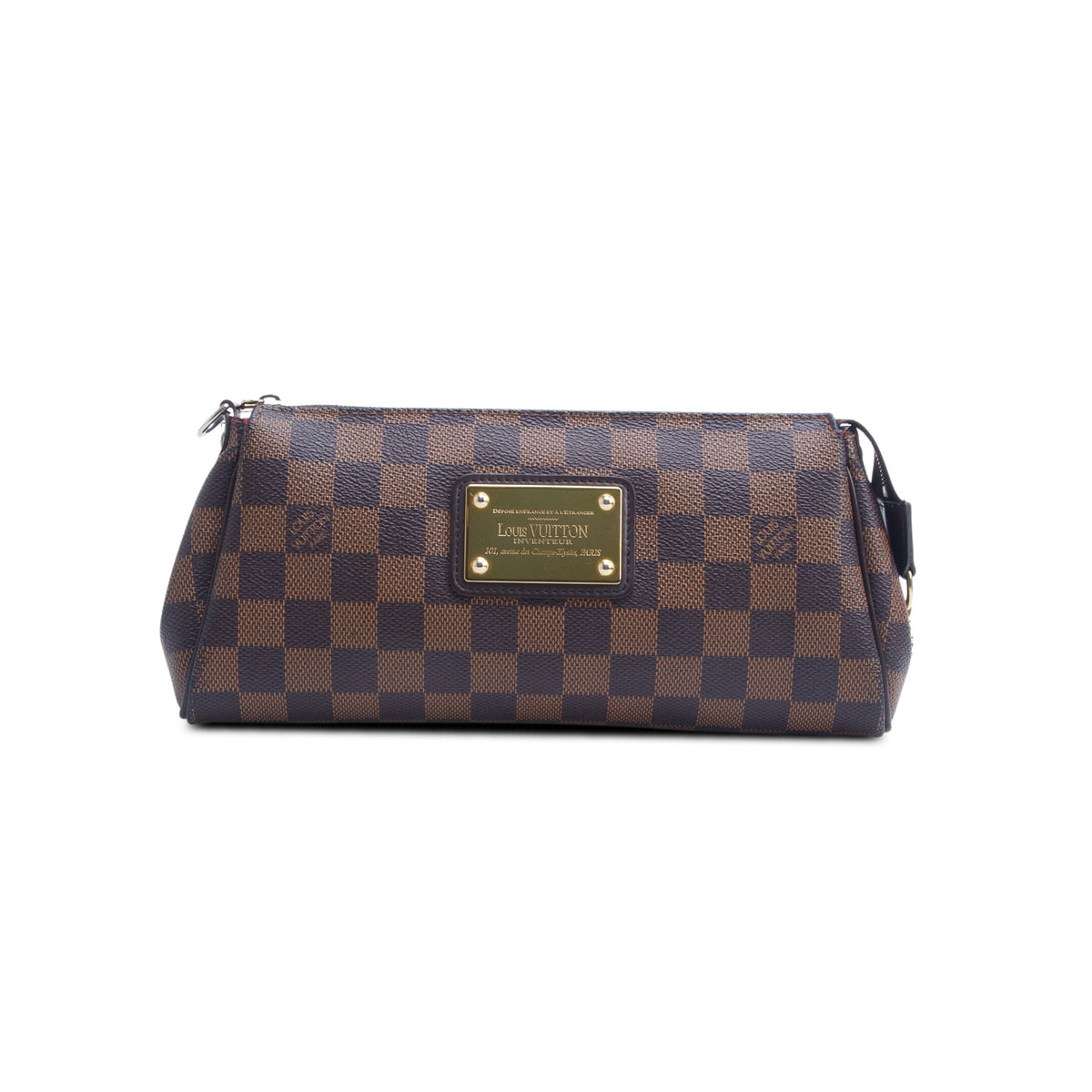Louis Vuitton Damier Ebene Eva Clutch w/ Straps