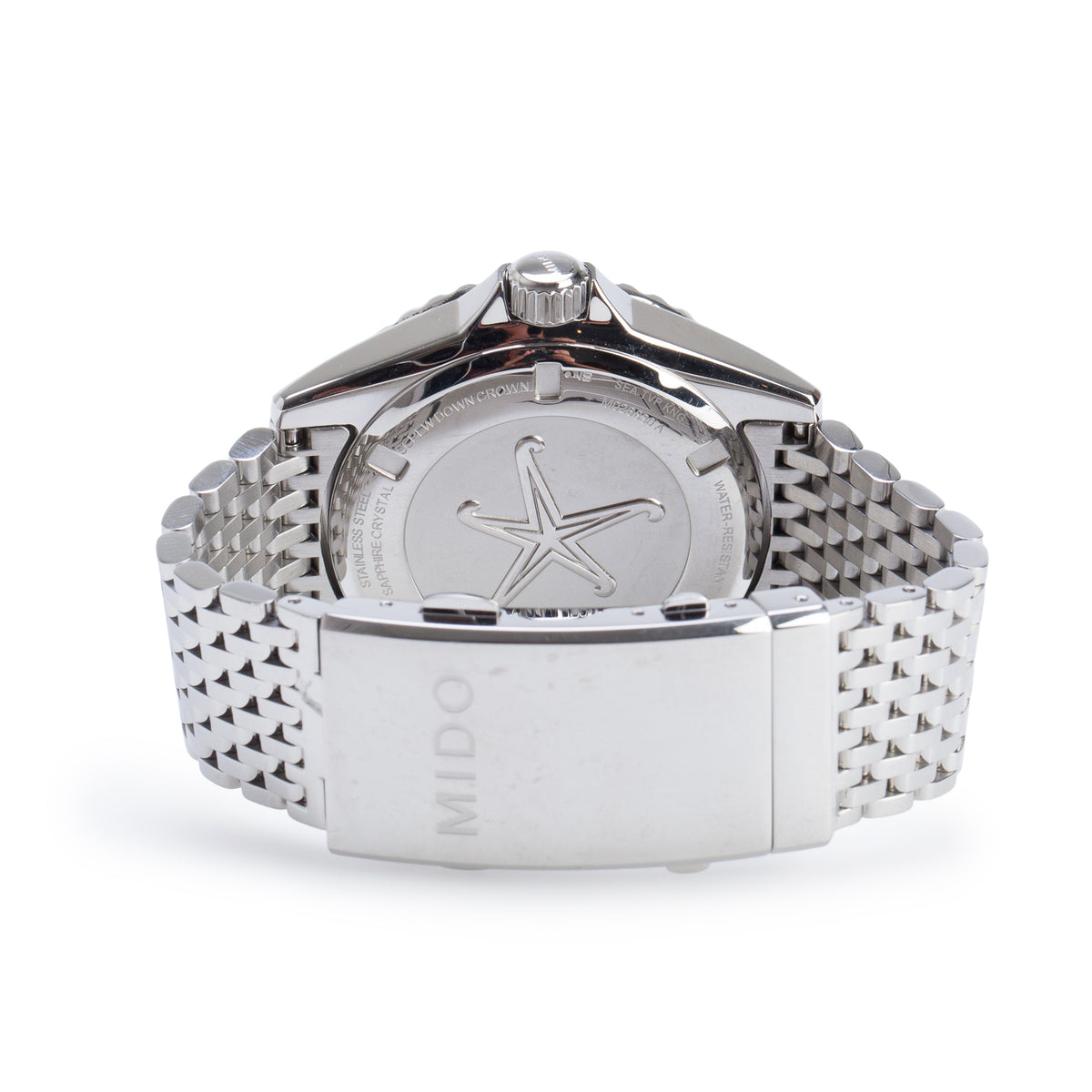 Mido Stainless Steel Ocean Star Tribute 40.5 MM Automatic Watch Blue Dial w/ Box & Papers