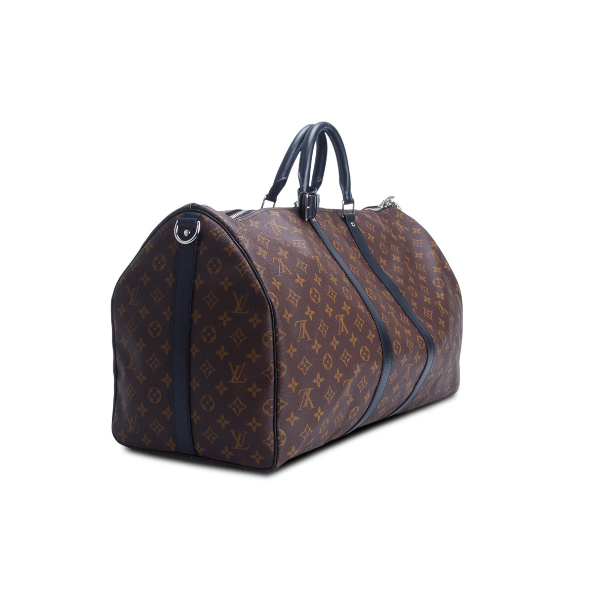 Louis Vuitton Monogram Macassar Keepall Bandouliere 55 w/ Strap